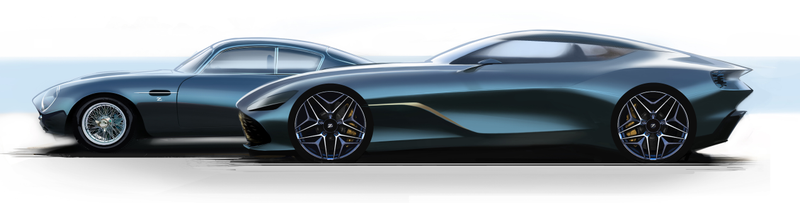 Illustration for article titled The Aston Martin DBS GT Zagato Rendering Looks Like a Sleek Fish
